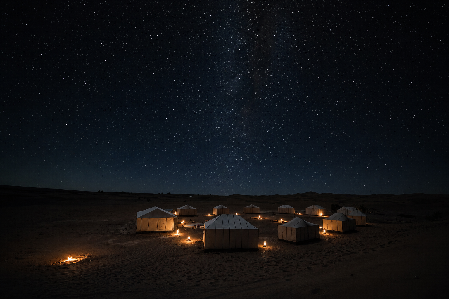 Bivouac privé dans l'Erg Chigaga