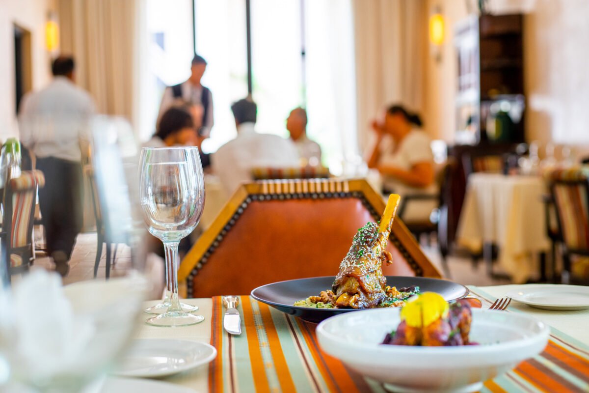 Moroccan dish served in Le Makassar restaurant